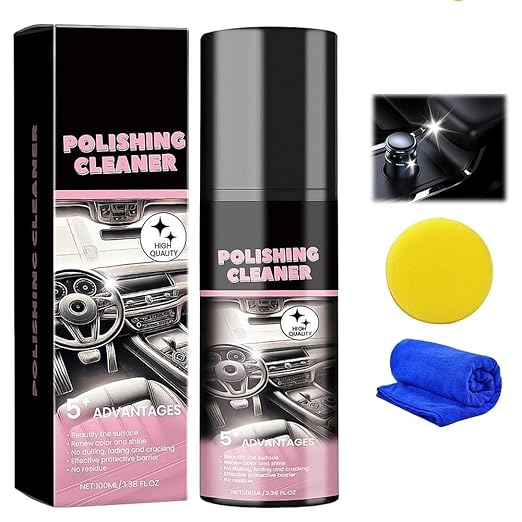 🚗✨ Spray Nettoyant & Rénovateur Intérieur Voiture – Parfum Citron