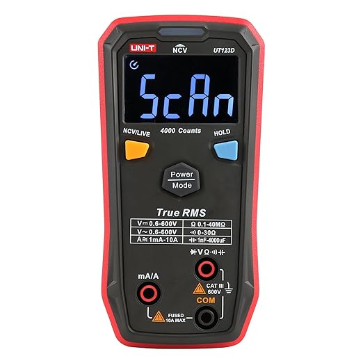 🔧 Mini Multimètre Numérique Intelligent UNI-T UT123D