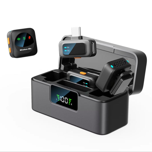 🎤 Microphone sans fil AI Intelligence Noise Reduction 2.4G