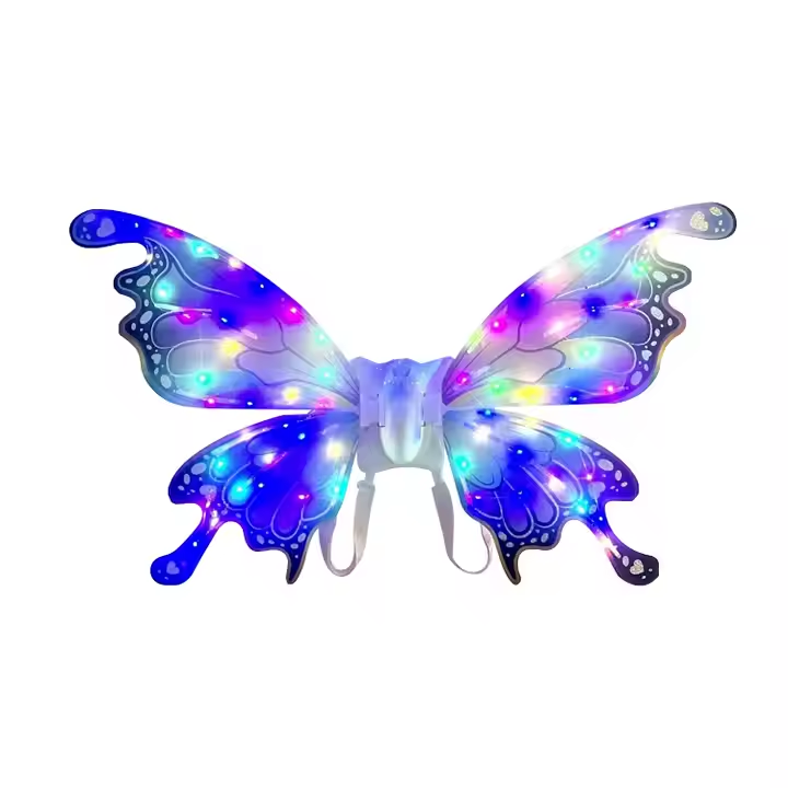 🧚‍♀️ Ailes de Fée Papillon Lumineuses – Costume LED Magique pour Filles